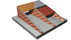 Tablero cerámico y muros divisorios aligerados sobre losa de concreto (no incluido en este precio)