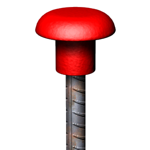 Tapón de plástico para protección de extremo de armado Tapón de plástico para protección de extremo de armado